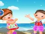 Play Cutie boy on beach