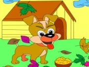 Play Kids coloring: the little dog