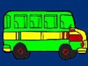 Play Big city bus coloring