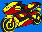 Play Fast cross motorbike coloring now