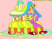 Play Kids coloring: gingerbread house