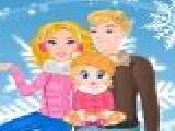 Play Barbie family winter trip now