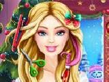 Play Barbie xmas real haircuts