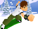 Play Ben 10 snowboard now