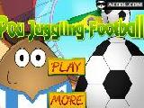 Play Pou jonglage football now