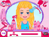 Play Shelly's barbie haircut