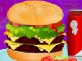 Play Double cheese burger decoration now