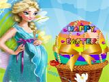 Play Pregnant elsa easter egg