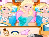 Play Elsa nursing baby twins now