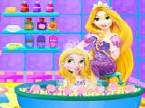 Play Baby rapunzel bath time now