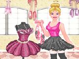 Play Barbie in pink shoes designer