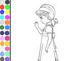 Play Coloring princess anna sad now
