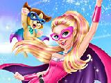 Play Super barbie saving city