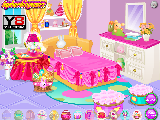 Play Barbie bunny bedroom decor