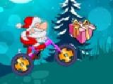Play Santa claus on a bike now