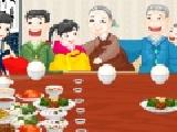 Play Asian family dinner decoration now