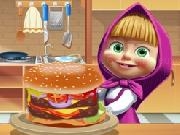 Play Masha Cooking Big Burger now