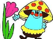 Play Angry Mushroom Coloring Game now