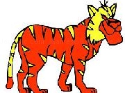Play Red Tiger Coloring Game now