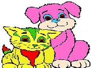 Play Funny Friends Coloring Game now