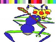 Play Space Warrior Coloring Game now