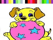 Play Little Dog Coloring Game now