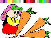 Play Rabbit Farmer Coloring Game now