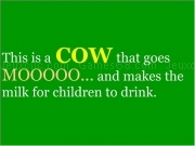 Play Words page3 - cow