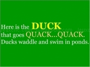 Play Words page6 - duck