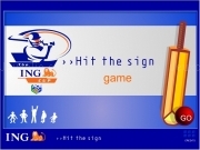 Play Ing cricket - hit the sign now