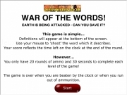 Play War of the words now
