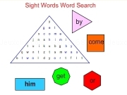Play Sight words word search - shape -