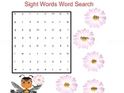 Play Sight words word search - flowers now