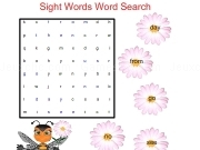Play Sight words word search - flowers
