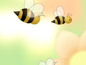 Bee and honey