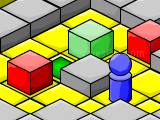 Isometric sokoban