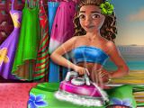 Play Exotic girl washing clothes