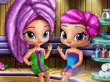 Play Glittery genies realife sauna