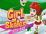 Play Girl on skates: pizza mania
