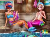 Play Mermaids bffs realife sauna