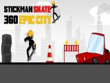Play Stickman skate 360 epic city