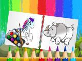 Play Funny animals coloring book