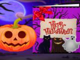 Play Happy halloween princess card designer