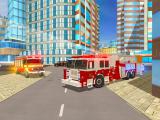 Play Fire city truck rescue driving simulator