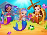 Play Little mermaids dress up now