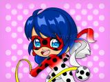 Play Chibi dottedgirl coloring book now