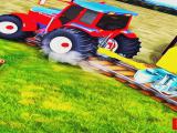 Play Heavy duty tractor towing train games now