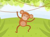 Play Funny monkeys coloring now