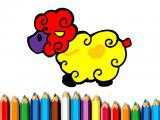 Play Baby sheep coloring game now