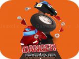 Play Danger road car racing game 2d now